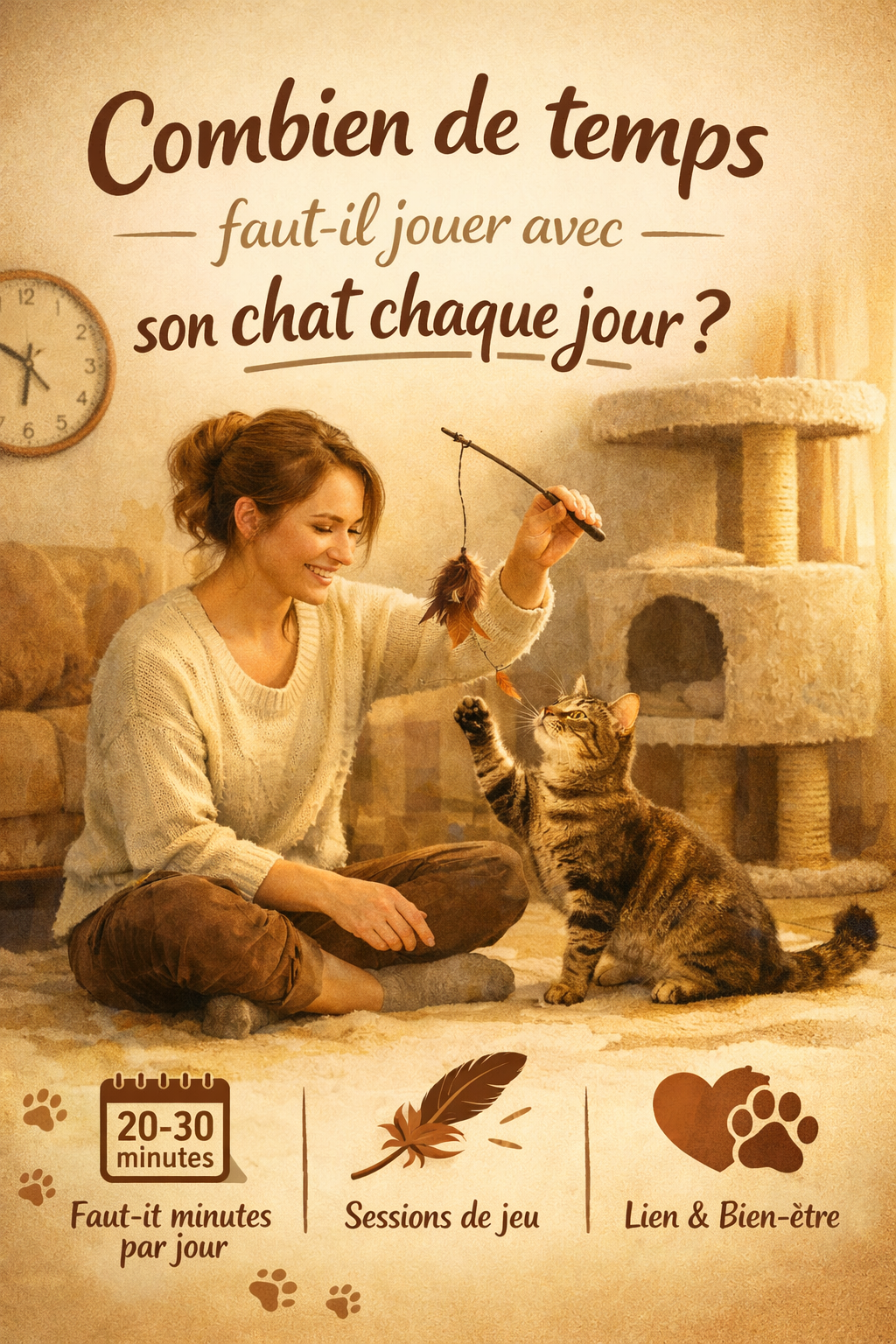 Combien de temps faut-il jouer avec son chat chaque jour ?