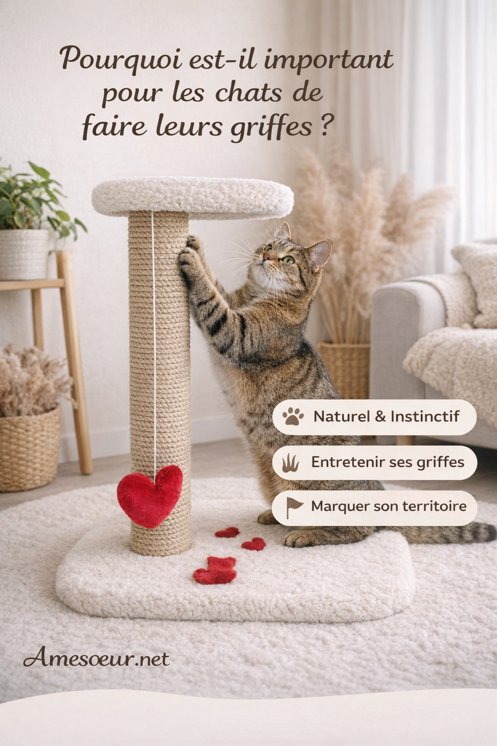 Pourquoi est-il important pour les chats de faire leurs griffes ?