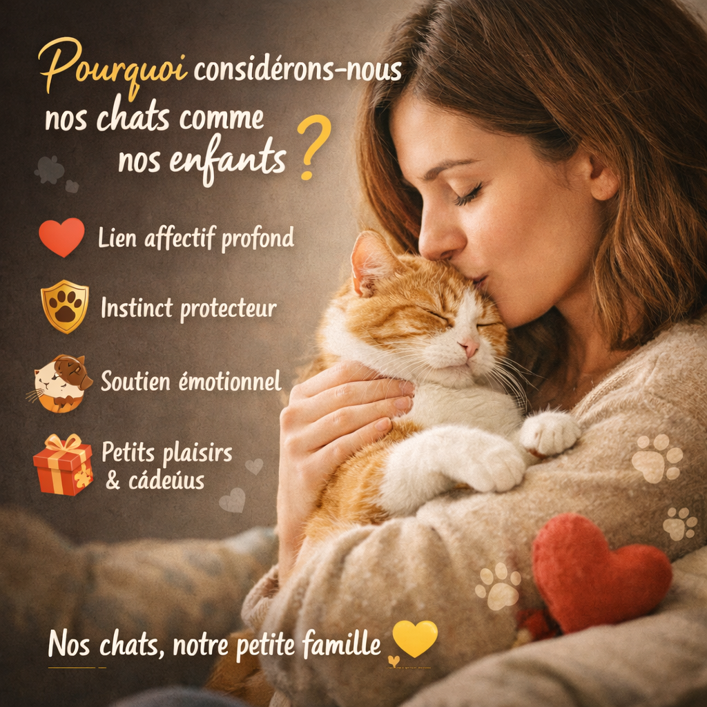 Pourquoi considérons-nous souvent nos chats comme nos enfants ?