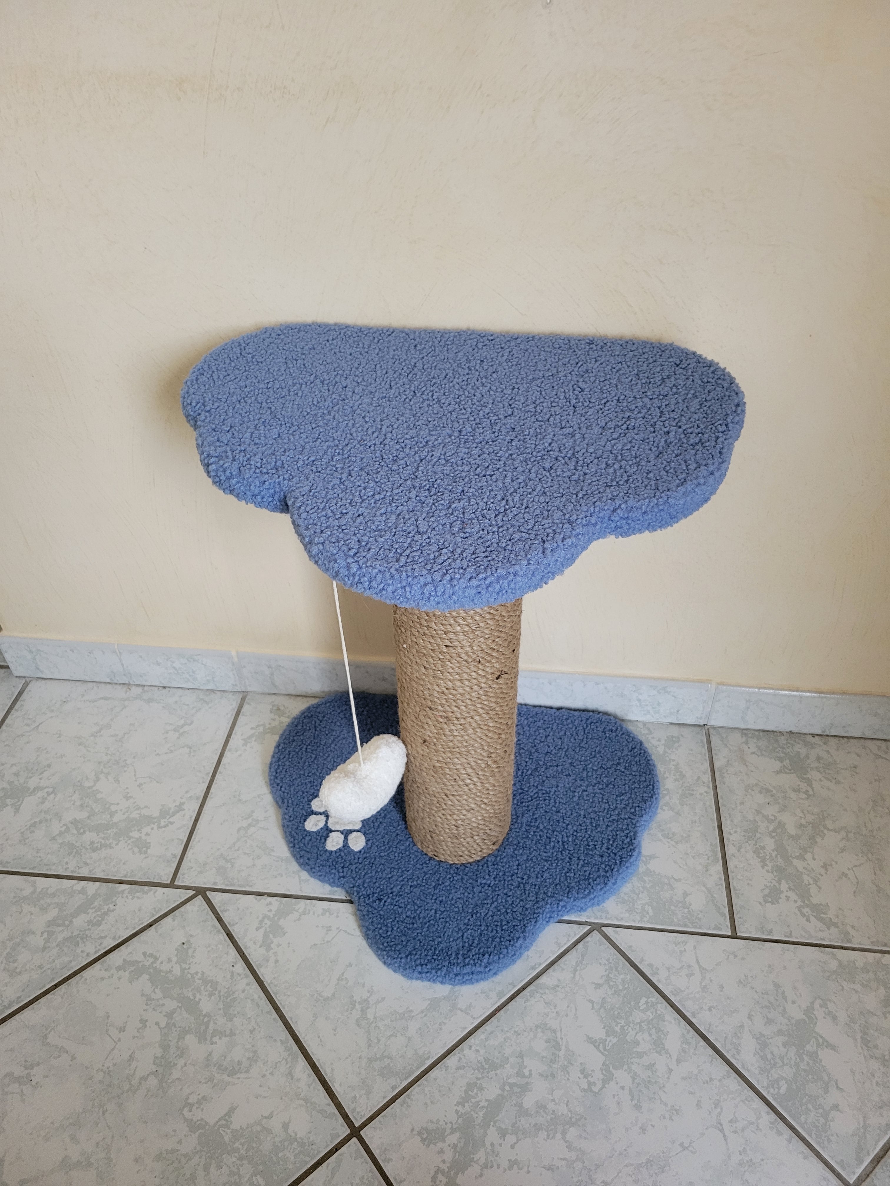 Griffoir pour chat fait main – corde extra épaisse 12 cm