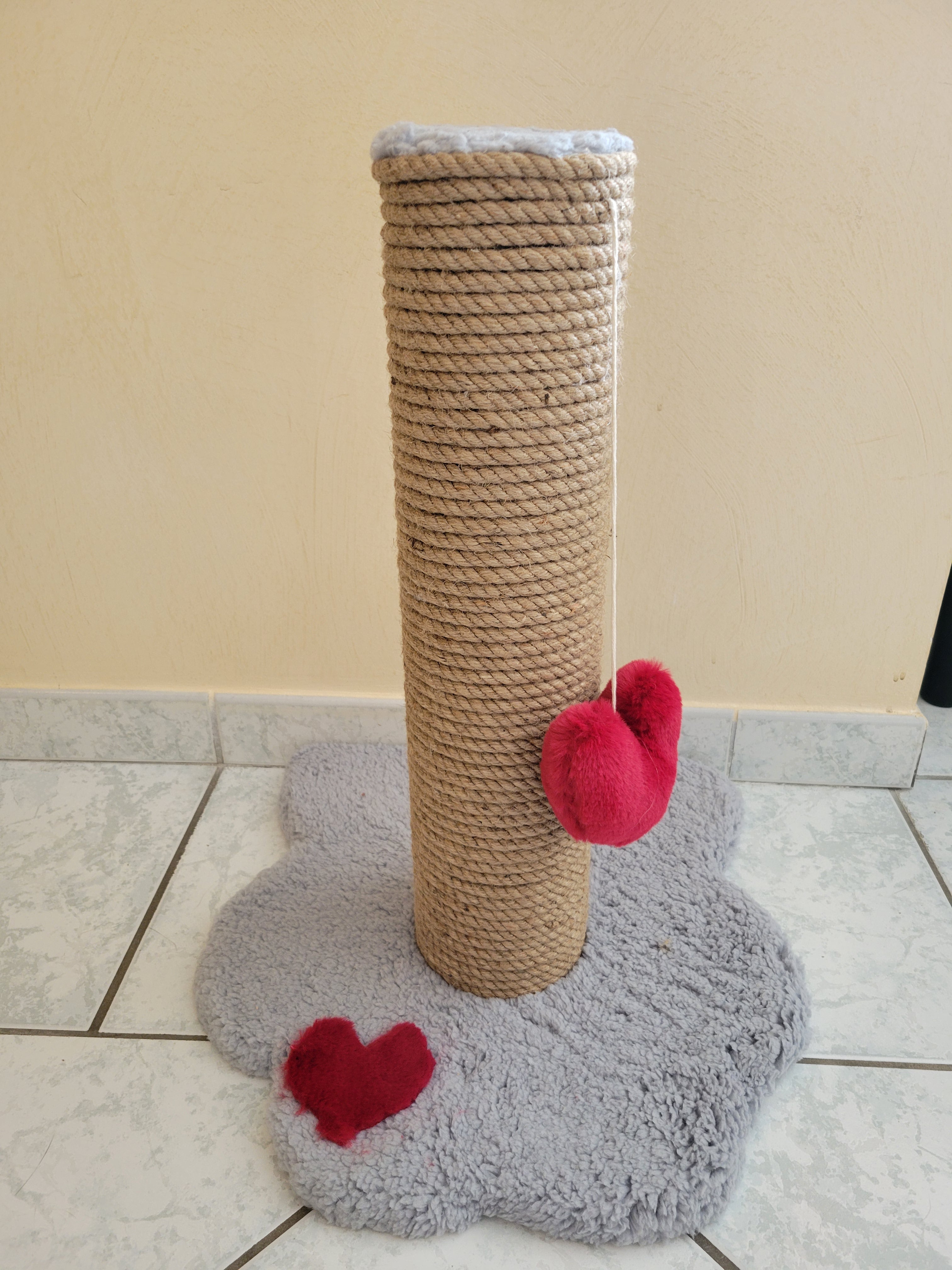 🐾 Arbre à chat fait main – colonne extra épaisse 12 cm