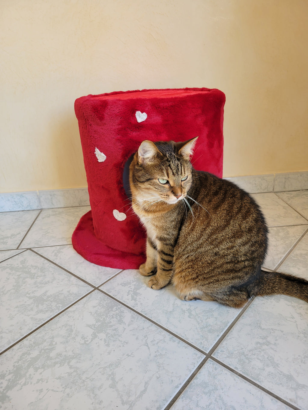 Détail corde naturelle résistante griffoir double face pour chat