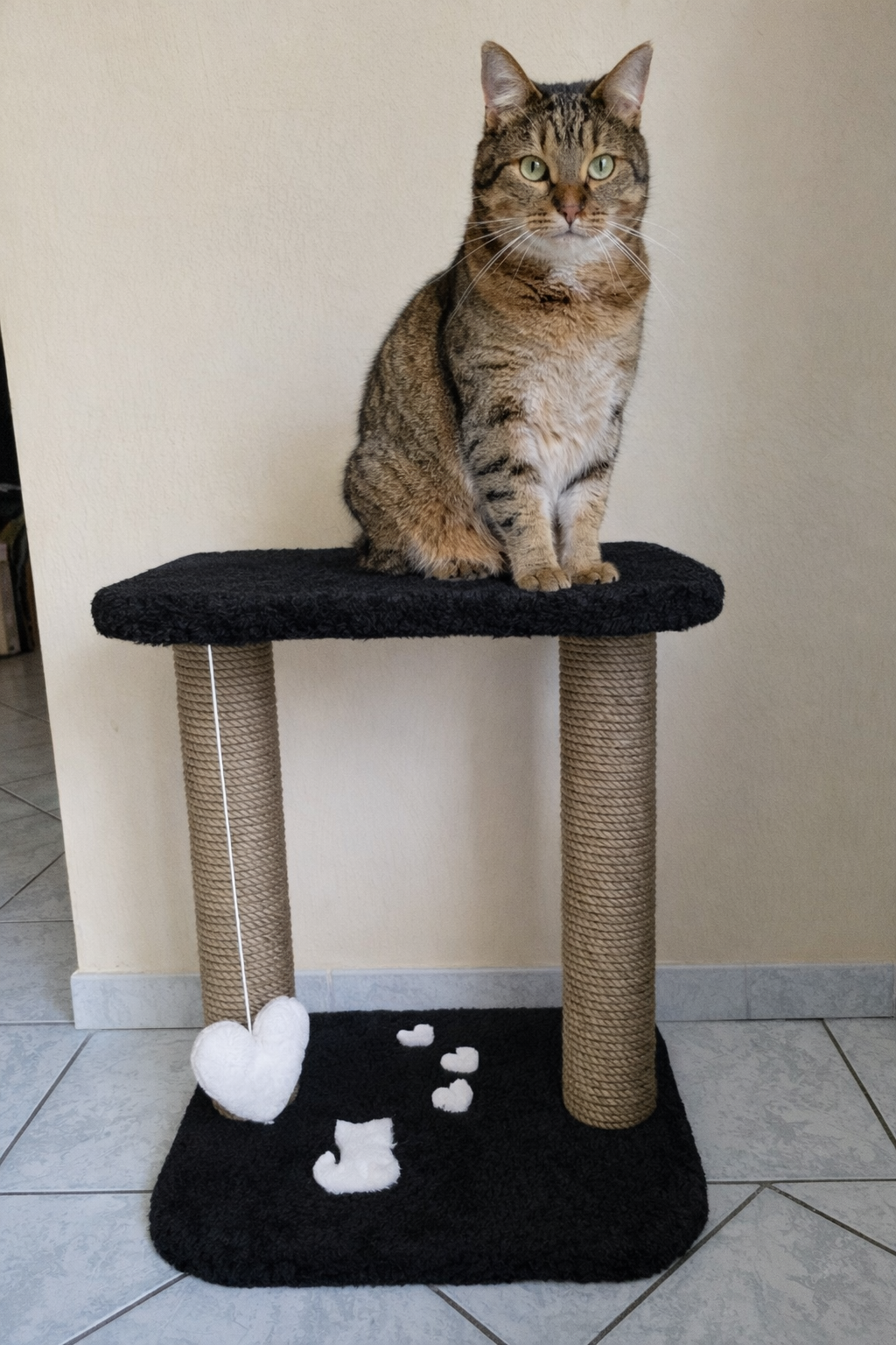 arbre à chat design Modèle Amour en bois pour chats