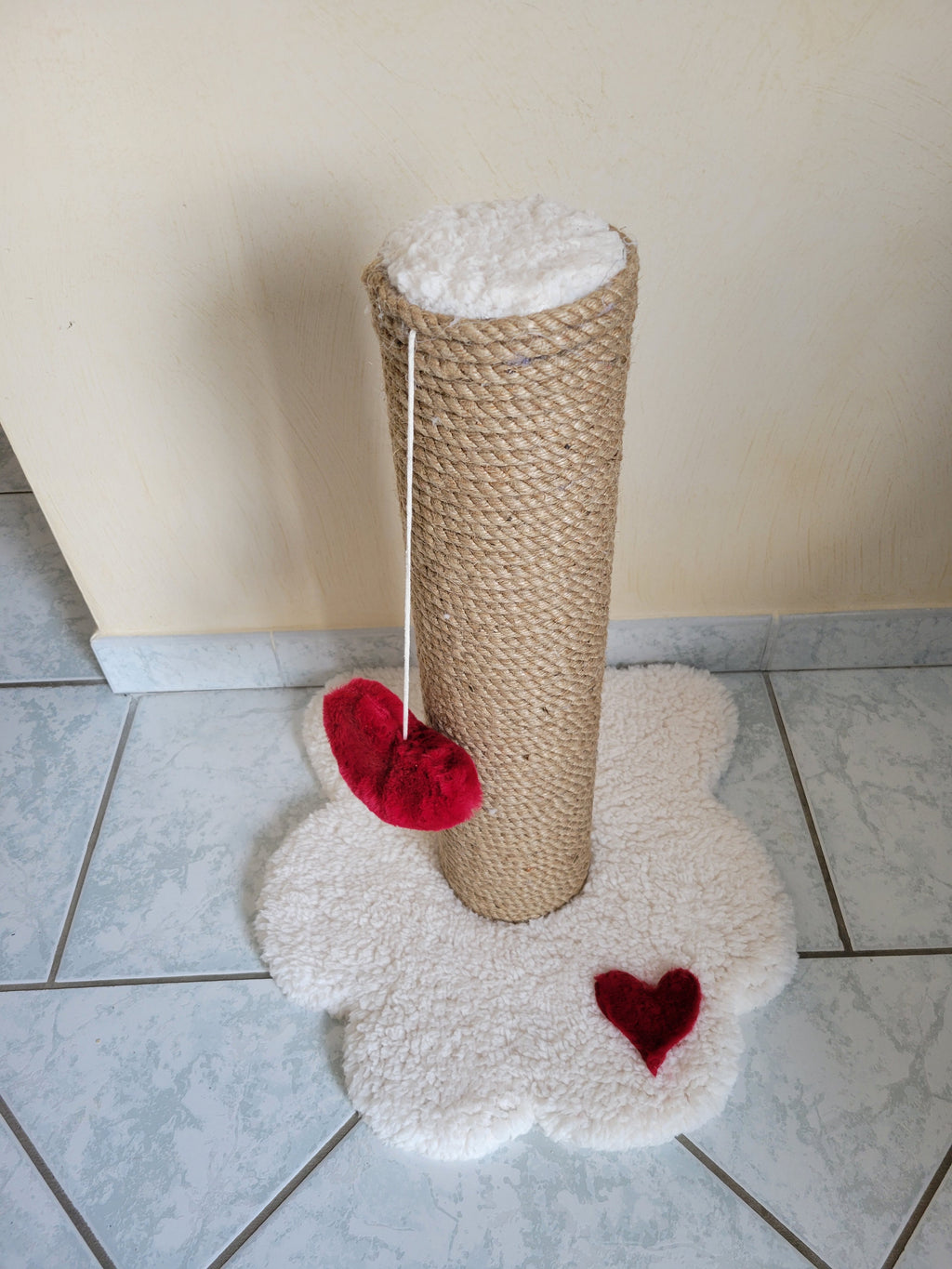 Colonne d’arbre à chat extra épaisse 12 cm plus solide que les modèles du commerce