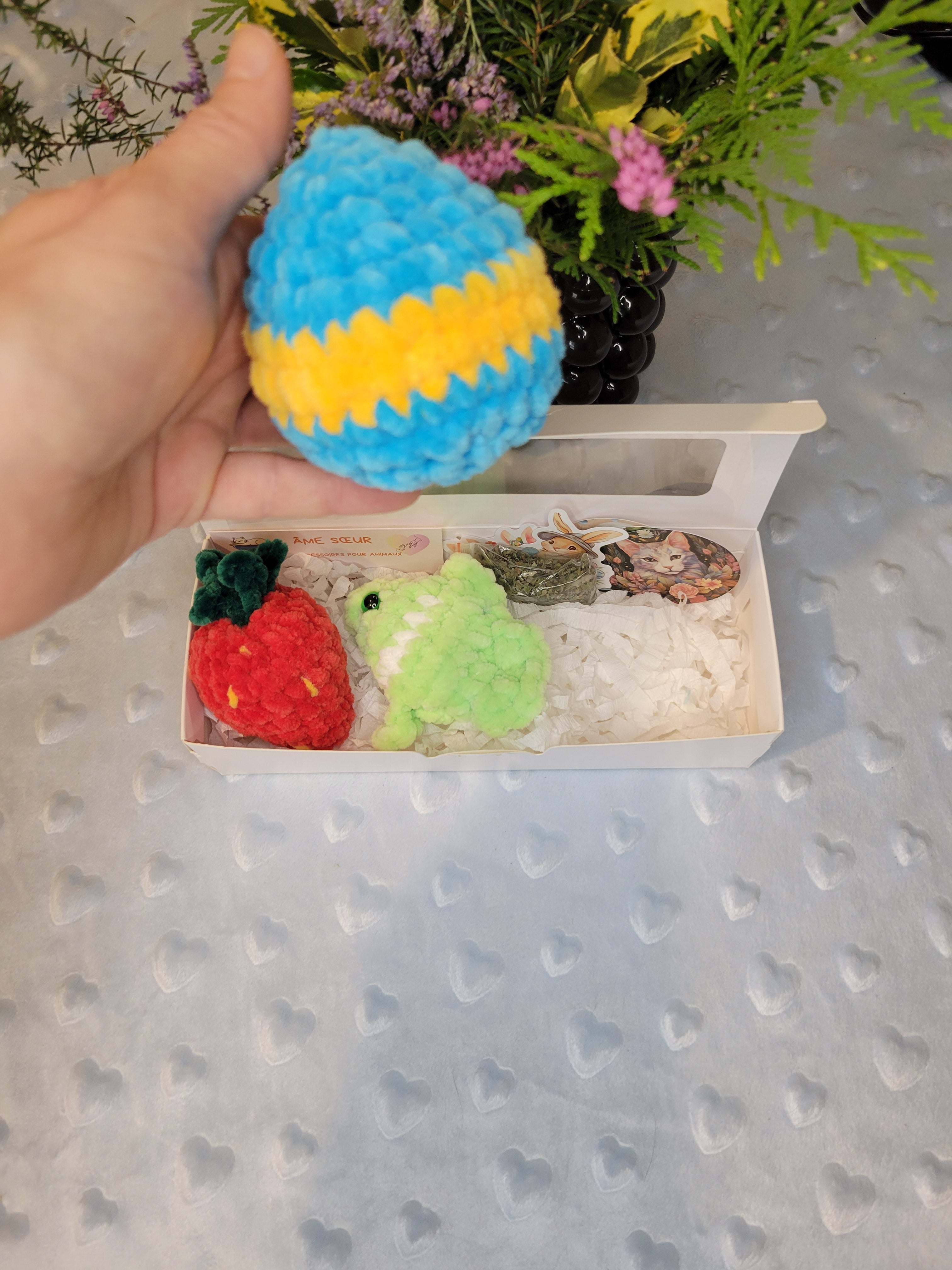 cadeau paques pour chat fait main